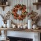 20-Inch Autumn Wreath with Sunflowers, Pumpkins, and Maple Leaves, Seasonal Decorative Wreath for Front Door, Wall, or Fireplace, Ideal for Fall, and Harvest Decor